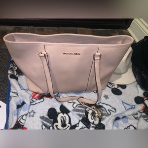 MICHAEL KORS PURSE PINK LARGE TOTE